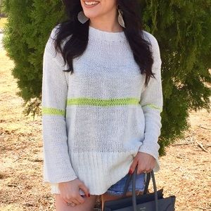 SALE! Mittoshop ivory open weave sweater New S